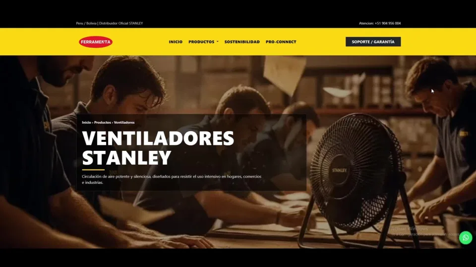 Captura de Ferramenta.pe — Ventiladores